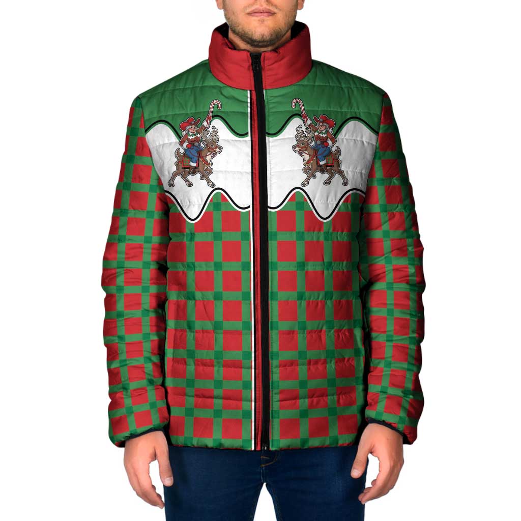 Western Yoke Padded Jacket Mrs Claus Cowgirl Style - Wonder Print Shop