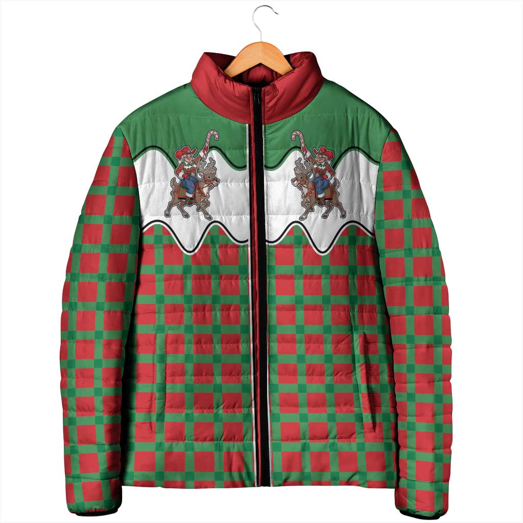 Western Yoke Padded Jacket Mrs Claus Cowgirl Style - Wonder Print Shop