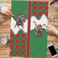 Western Yoke Puzzle Mrs Claus Cowgirl Style - Wonder Print Shop