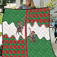 Western Yoke Quilt Mrs Claus Cowgirl Style - Wonder Print Shop