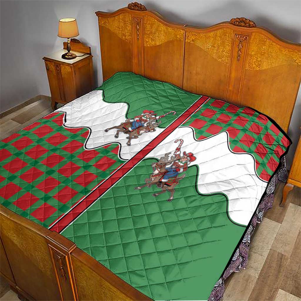 Western Yoke Quilt Mrs Claus Cowgirl Style - Wonder Print Shop