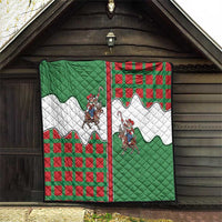 Western Yoke Quilt Mrs Claus Cowgirl Style - Wonder Print Shop