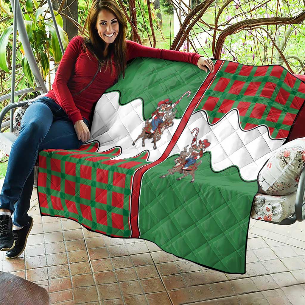 Western Yoke Quilt Mrs Claus Cowgirl Style - Wonder Print Shop