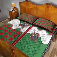 Western Yoke Quilt Bed Set Mrs Claus Cowgirl Style - Wonder Print Shop