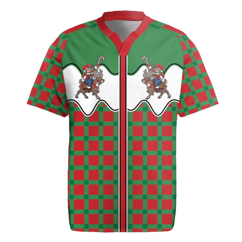 Western Yoke Rugby Jersey Mrs Claus Cowgirl Style - Wonder Print Shop