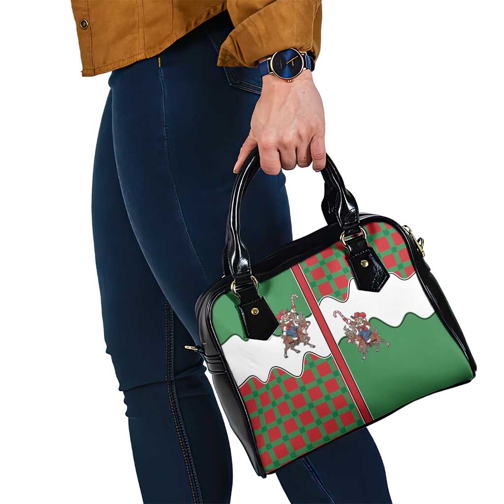 Western Yoke Shoulder Handbag Mrs Claus Cowgirl Style - Wonder Print Shop