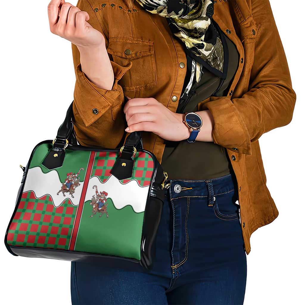 Western Yoke Shoulder Handbag Mrs Claus Cowgirl Style - Wonder Print Shop