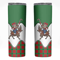 Western Yoke Skinny Tumbler Mrs Claus Cowgirl Style - Wonder Print Shop