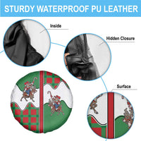 Western Yoke Spare Tire Cover Mrs Claus Cowgirl Style - Wonder Print Shop