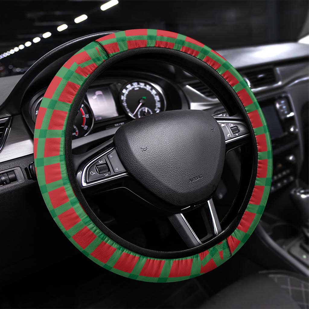 Western Yoke Steering Wheel Cover Mrs Claus Cowgirl Style - Wonder Print Shop