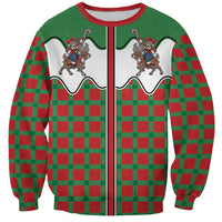 Western Yoke Sweatshirt Mrs Claus Cowgirl Style - Wonder Print Shop