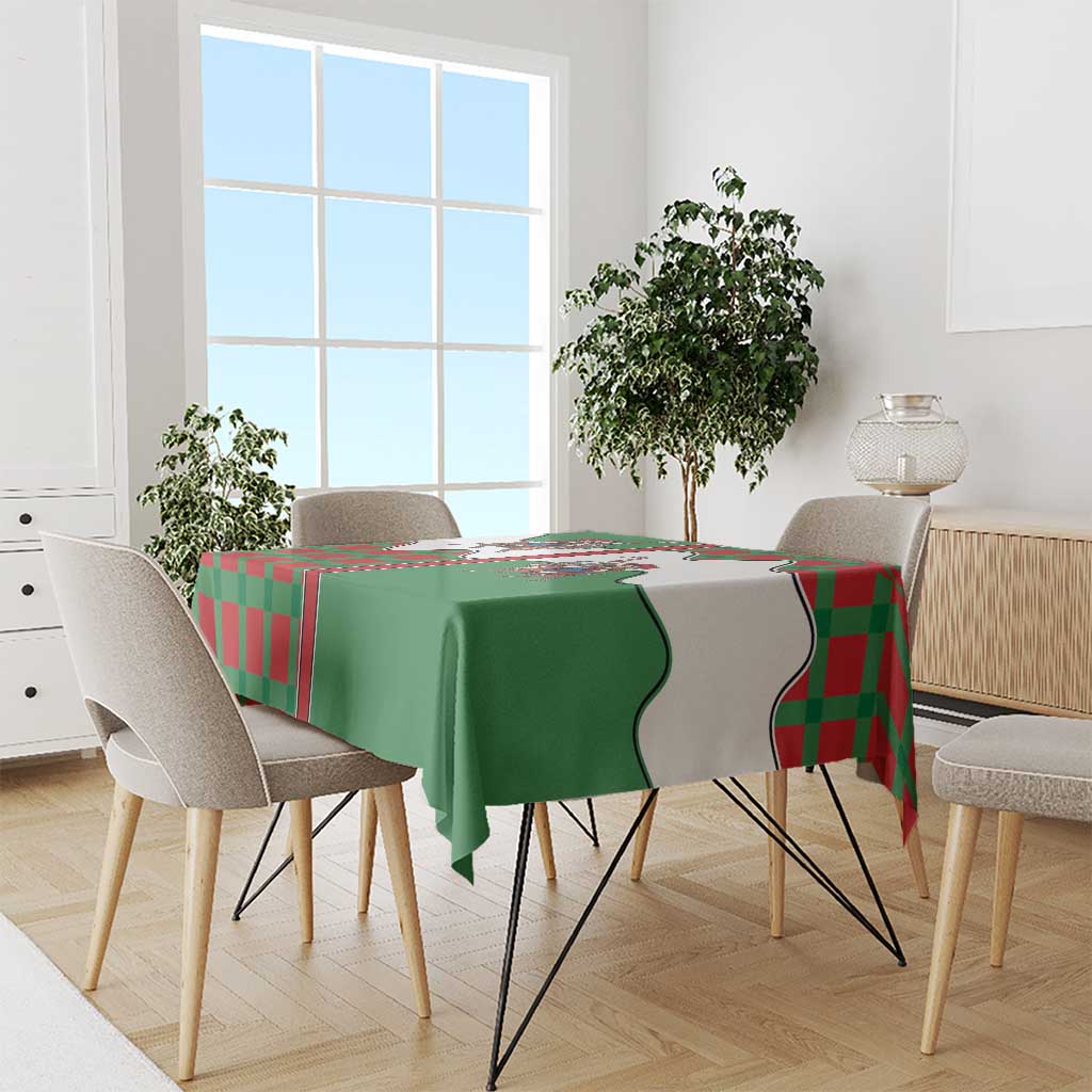 Western Yoke Tablecloth Mrs Claus Cowgirl Style - Wonder Print Shop