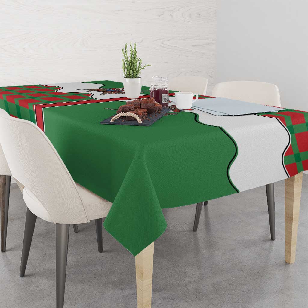 Western Yoke Tablecloth Mrs Claus Cowgirl Style - Wonder Print Shop
