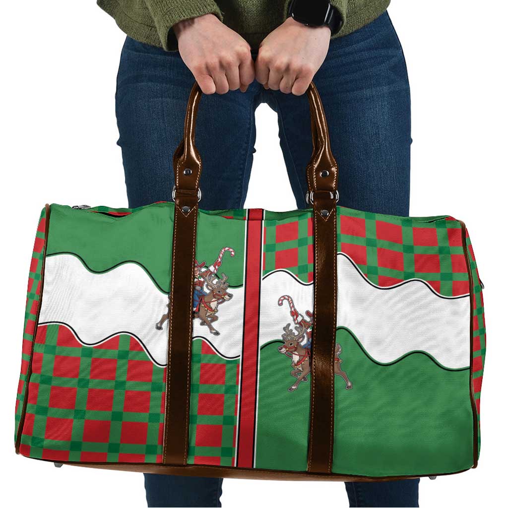 Western Yoke Travel Bag Mrs Claus Cowgirl Style - Wonder Print Shop