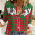 Western Yoke Women Casual Shirt Mrs Claus Cowgirl Style - Wonder Print Shop