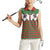 Western Yoke Women Sleeveless Polo Shirt Mrs Claus Cowgirl Style - Wonder Print Shop