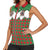 Western Yoke Women Sleeveless Polo Shirt Mrs Claus Cowgirl Style - Wonder Print Shop