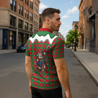 Western Yoke Zipper Polo Shirt Mrs Claus Cowgirl Style - Wonder Print Shop