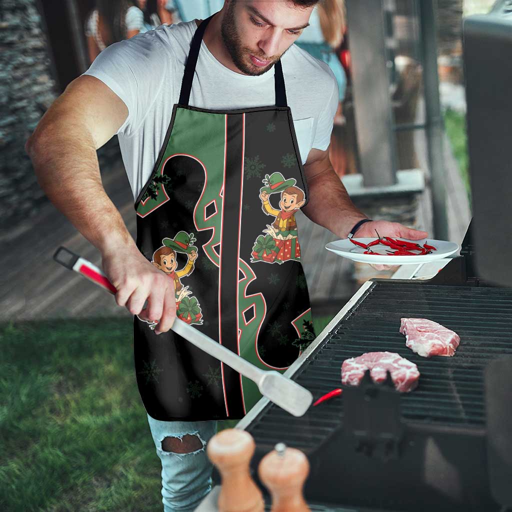 Western Yoke Apron Elves Cowboy Style - Wonder Print Shop