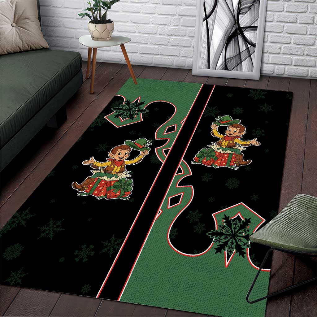 Western Yoke Area Rug Elves Cowboy Style - Wonder Print Shop