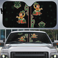 Western Yoke Auto Sun Shade Elves Cowboy Style - Wonder Print Shop