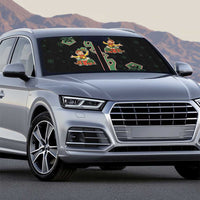 Western Yoke Auto Sun Shade Elves Cowboy Style - Wonder Print Shop