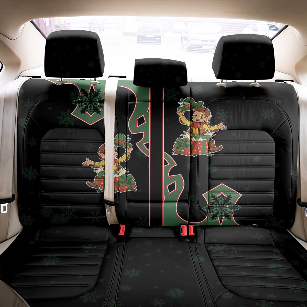 Western Yoke Back Car Seat Cover Elves Cowboy Style - Wonder Print Shop