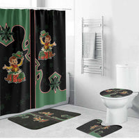 Western Yoke Bathroom Set Elves Cowboy Style - Wonder Print Shop