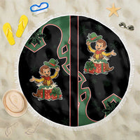 Western Yoke Beach Blanket Elves Cowboy Style - Wonder Print Shop