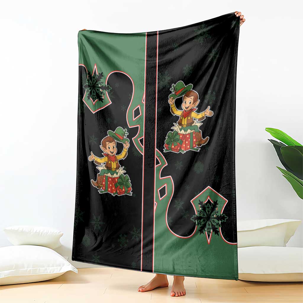 Western Yoke Blanket Elves Cowboy Style - Wonder Print Shop
