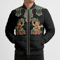 Western Yoke Bomber Puffer Jacket Elves Cowboy Style - Wonder Print Shop