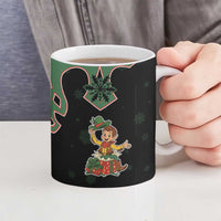 Western Yoke Ceramic Mug Elves Cowboy Style - Wonder Print Shop
