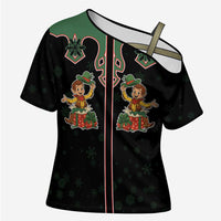 Western Yoke Cross Shoulder Shirt Elves Cowboy Style - Wonder Print Shop