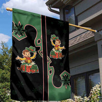 Western Yoke Garden Flag Elves Cowboy Style - Wonder Print Shop