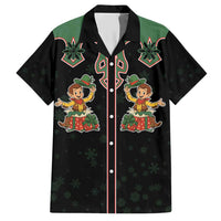 Western Yoke Hawaiian Shirt Elves Cowboy Style - Wonder Print Shop