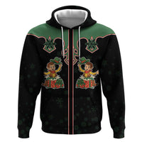 Western Yoke Hoodie Elves Cowboy Style - Wonder Print Shop