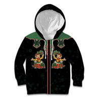 Western Yoke Kid Hoodie Elves Cowboy Style - Wonder Print Shop