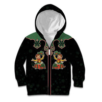 Western Yoke Kid Hoodie Elves Cowboy Style - Wonder Print Shop