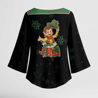 Western Yoke Kimono Sleeve Blouse Elves Cowboy Style - Wonder Print Shop