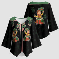 Western Yoke Kimono Sleeve Blouse Elves Cowboy Style - Wonder Print Shop