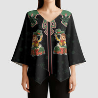 Western Yoke Kimono Sleeve Blouse Elves Cowboy Style - Wonder Print Shop