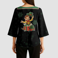 Western Yoke Kimono Sleeve Blouse Elves Cowboy Style - Wonder Print Shop
