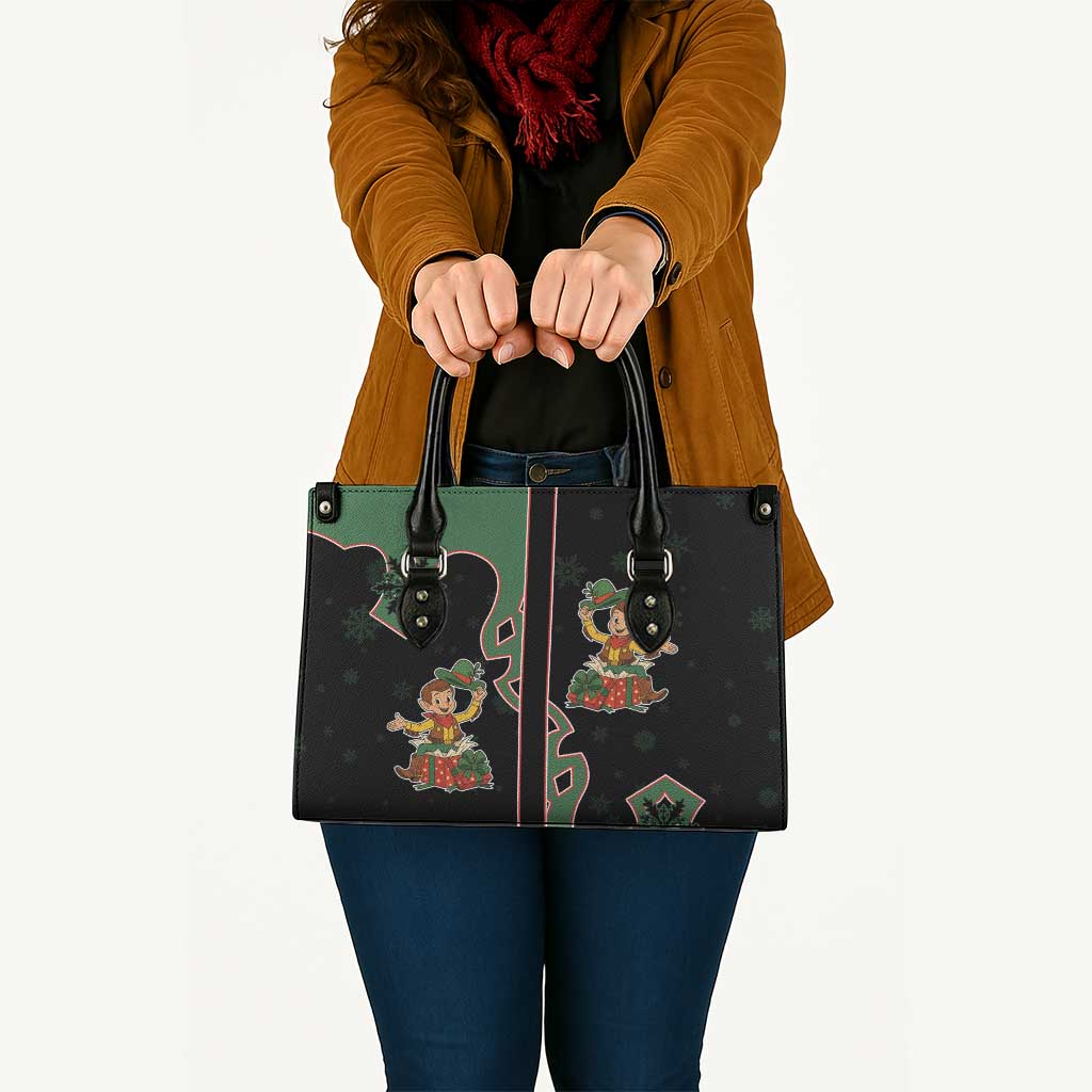 Western Yoke Leather Bag Elves Cowboy Style - Wonder Print Shop