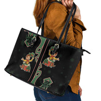 Western Yoke Leather Tote Bag Elves Cowboy Style - Wonder Print Shop