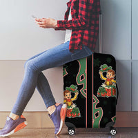 Western Yoke Luggage Cover Elves Cowboy Style - Wonder Print Shop
