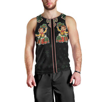 Western Yoke Men Tank Top Elves Cowboy Style - Wonder Print Shop