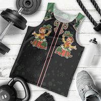 Western Yoke Men Tank Top Elves Cowboy Style - Wonder Print Shop