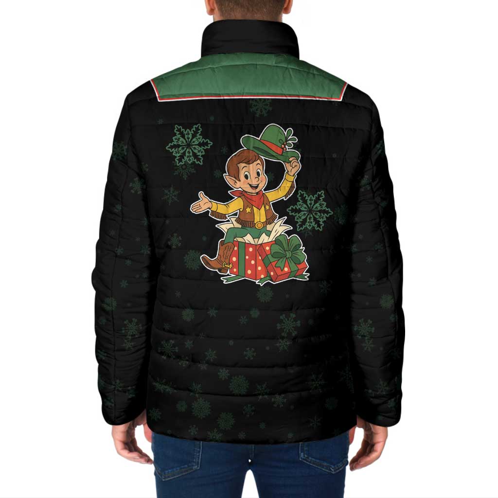 Western Yoke Padded Jacket Elves Cowboy Style - Wonder Print Shop