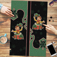 Western Yoke Puzzle Elves Cowboy Style - Wonder Print Shop