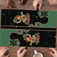 Western Yoke Puzzle Elves Cowboy Style - Wonder Print Shop
